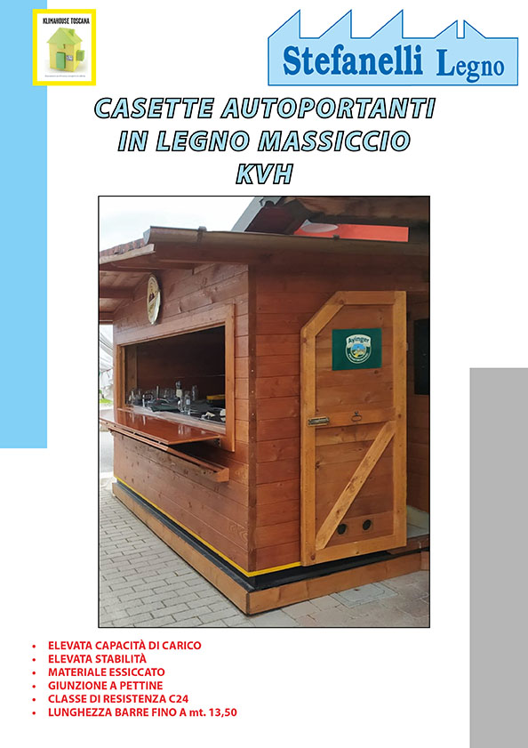 Casette Autoportanti in Legno Massiccio KVH